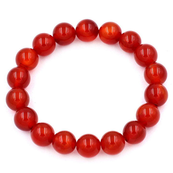Vòng tay chuỗi hạt mã não đỏ 10 ly 16 hạt