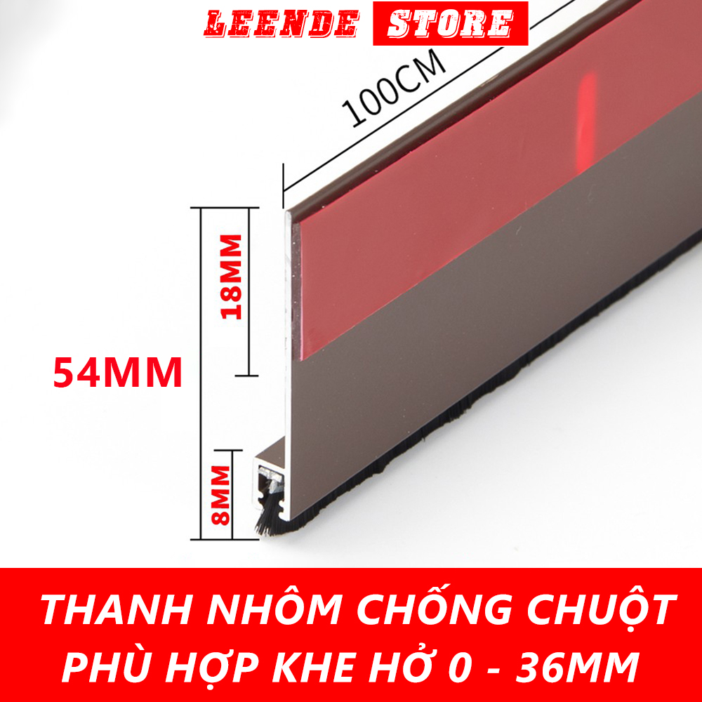 Thanh Dán Chân Cửa Bằng Hợp Kim Nhôm Chống Chuột, Gián, Côn Trùng,vv