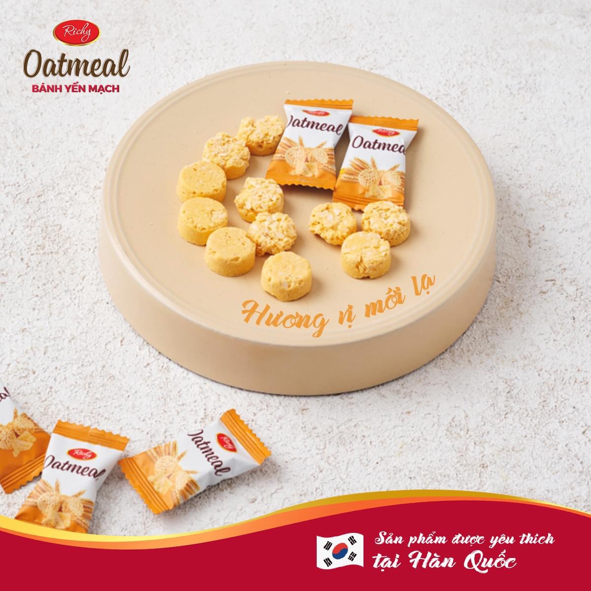 Combo 2 Túi Bánh Yến Mạch Richy vị Phô Mai đặc biệt- thơm ngon- mới lạ 220gr