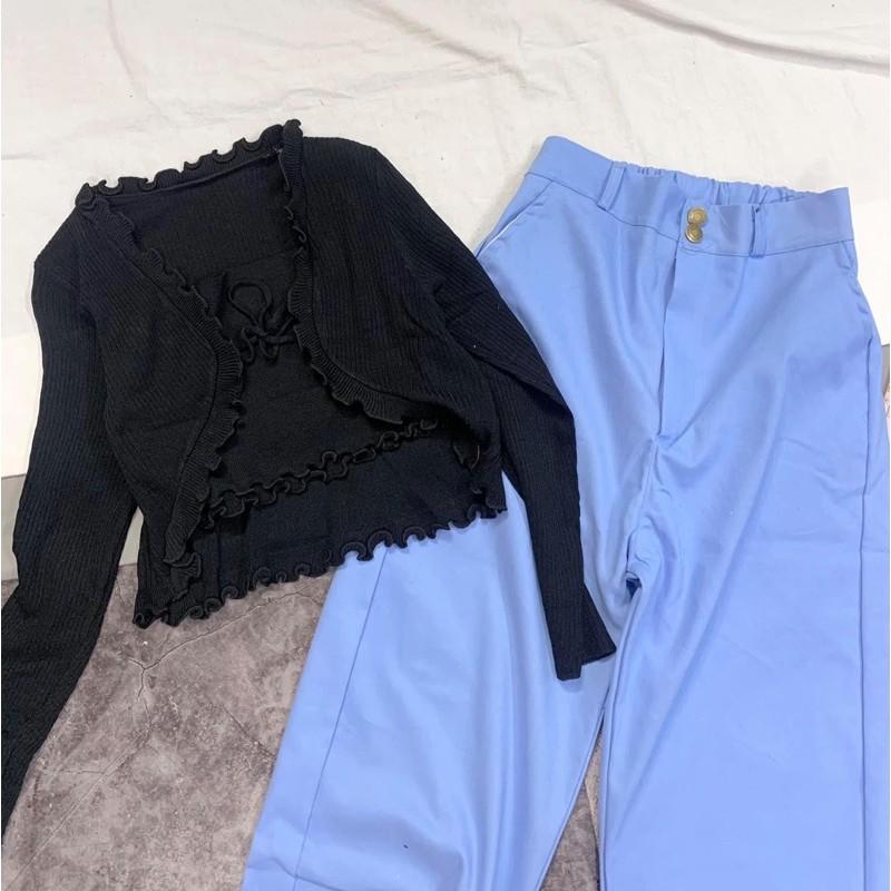 QUẦN XANH CULLOTES GIẢ JEAN
