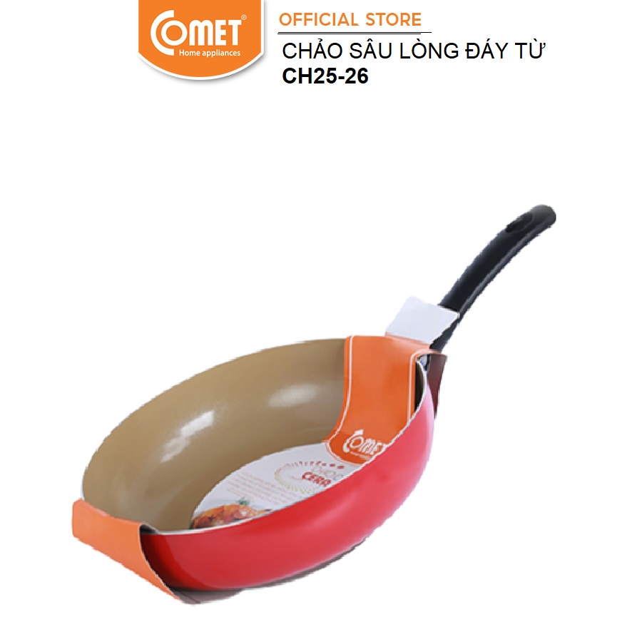 Chảo chống dính cao cấp lòng sâu đáy từ Comet CH25-26 (Giao màu ngẫu nhiên)