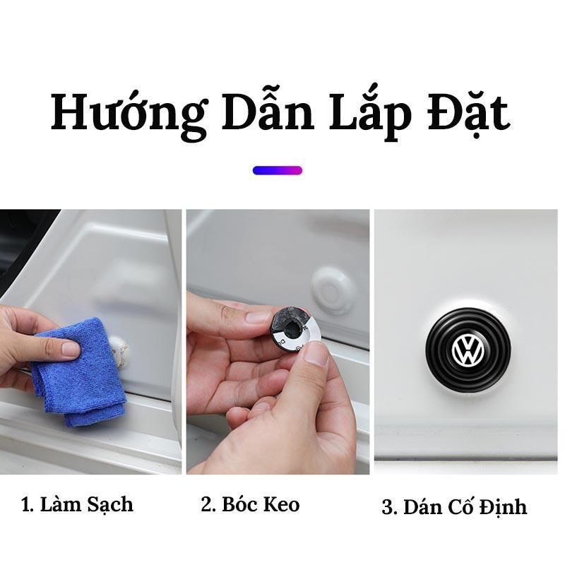 Nút Dán Đệm Cao Su Silicon Chống Va Đập Đàn Hồi Giảm Tiếng Ồn Bảo Vệ Cửa Capo Cốp Ô Tô - Phụ Kiện Xe Hơi Ruffo Cao Cấp