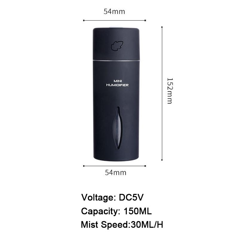 Tối Giản Máy Tạo Độ Ẩm Không Khí USB Mini Máy Lọc Không Khí Tinh Máy Khuếch Tán Tinh Dầu Lộc Đèn Ngủ LED Phun Sương Tạo Không Khí