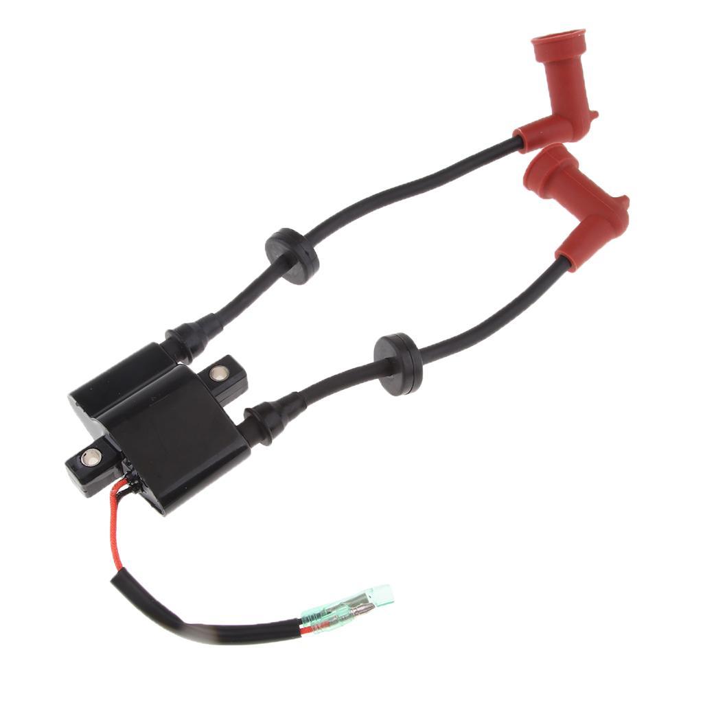 Black + Red Ignition Coil Improve Ignition System Hand Lawn Mower Accessory