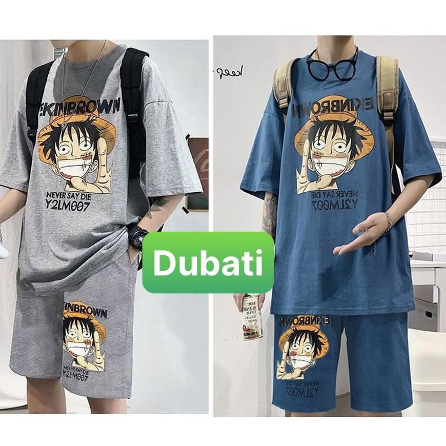 ĐỒ BỘ THỂ THAO ONEPICE HOẠT HÌNH SIÊU MỚI HOT, ĐỒ BỘ NAM, SET ĐỒ BỘ CHẤT VẢI THOÁNG MÁT- DUBATI FASHION