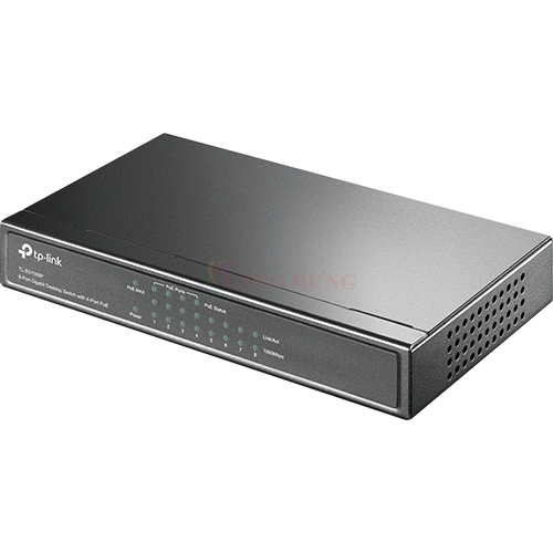 Switch TP-Link 4-Port PoE with 8-Port Gigabit Desktop TL-SG1008P - Hàng chính hãng