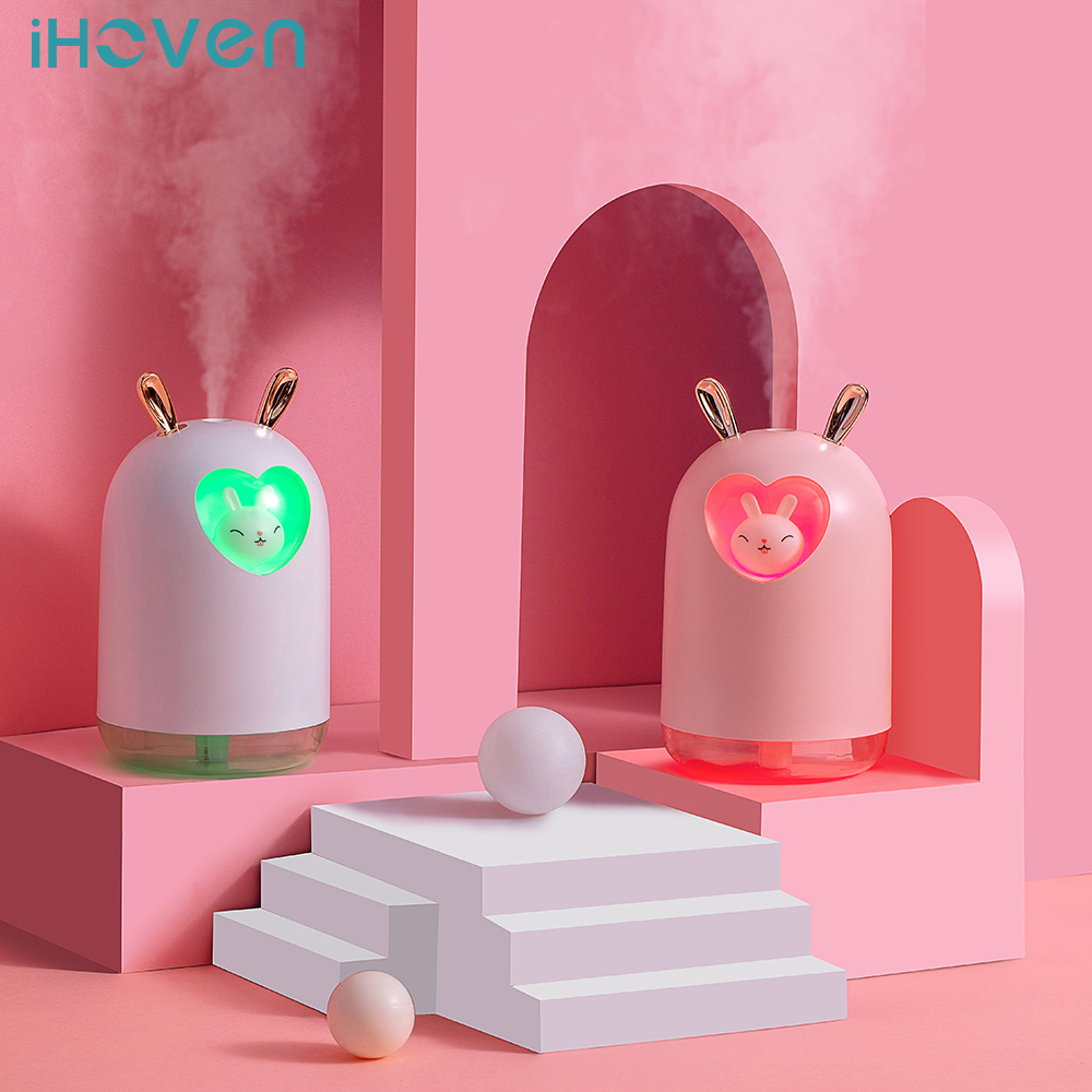Máy Tạo Độ Ẩm Không Khí Cho Gia Đình 300ML Siêu Âm Thanh Mát Sương Tinh Dầu Khuếch Tán LED Humidificador Máy Lọc Không Khí Phòng Ngủ Hương Thơm
