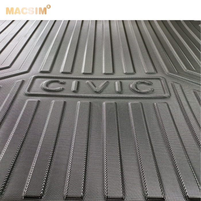Lót cốp xe ô tô (qd) Civic 2011-2015 chất liệu TPV thương hiệu Macsim màu đen