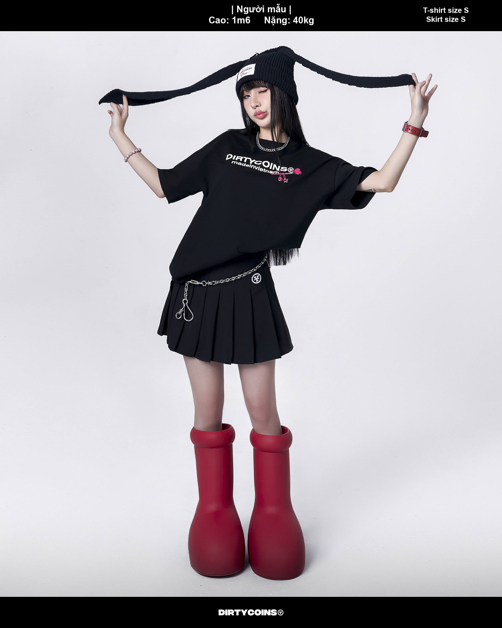Áo Thun DirtyCoins Internet Friends Relaxed T-shirt - Black