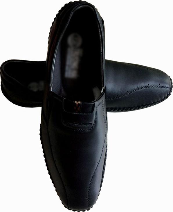 Giày mọi nam da bò cao cấp - màu đen GM015