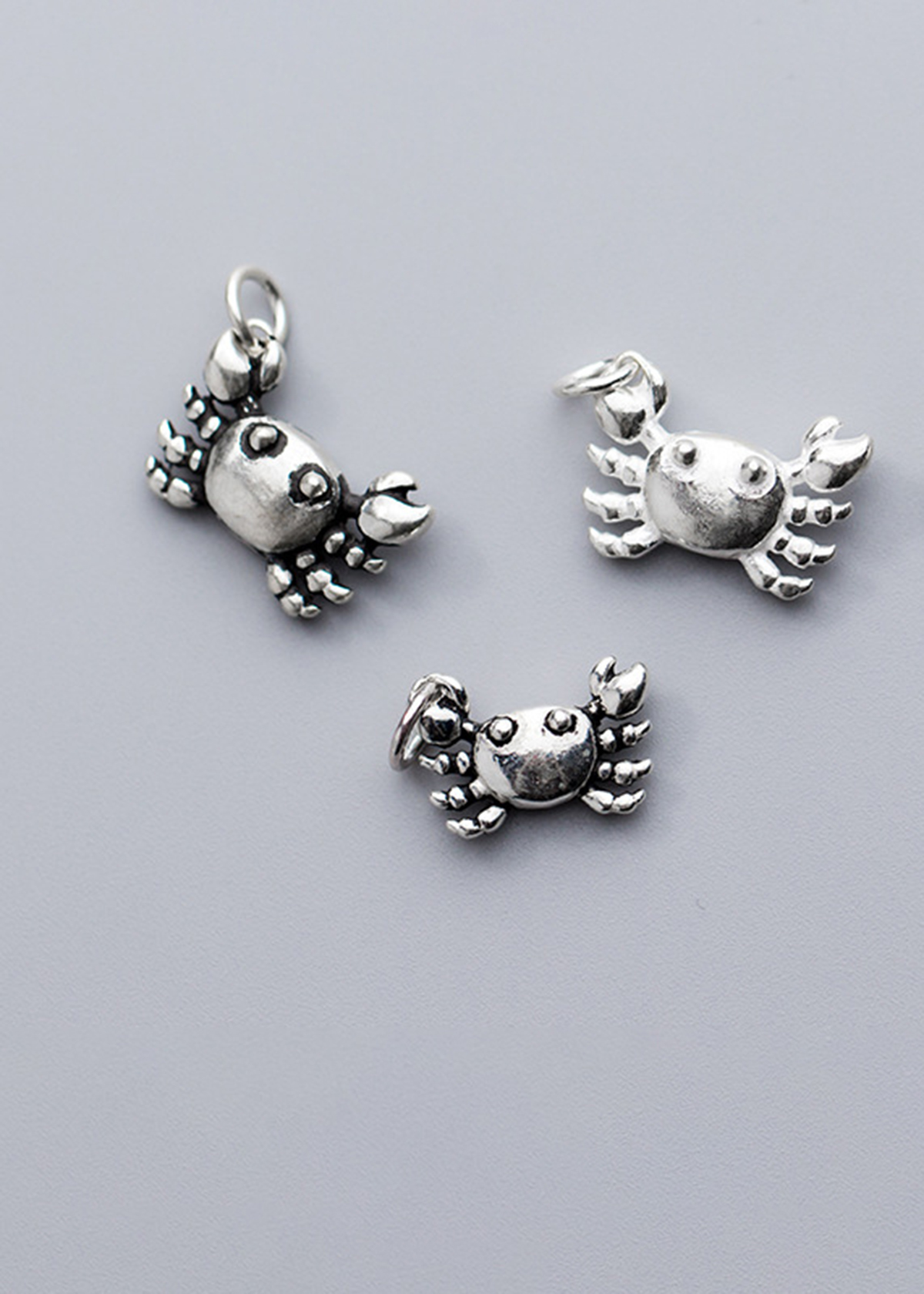 Charm bạc hình cua nhỏ mặt treo - Ngọc Quý Gemstones