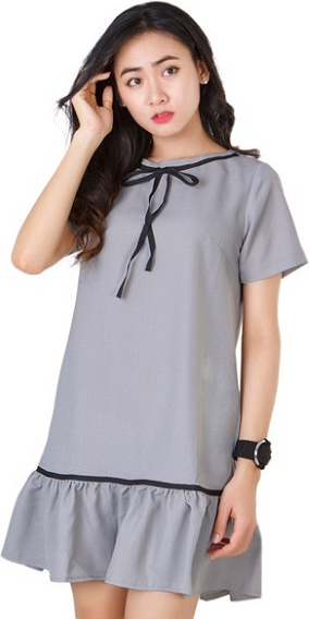 Đầm chân bèo phối nơ NN170802