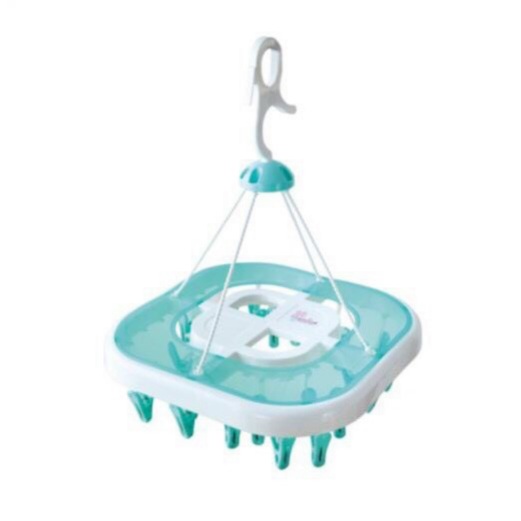 Móc chùm phơi quần áo, đồ baby, tã, đồ nhỏ 24 kẹp hình vuông