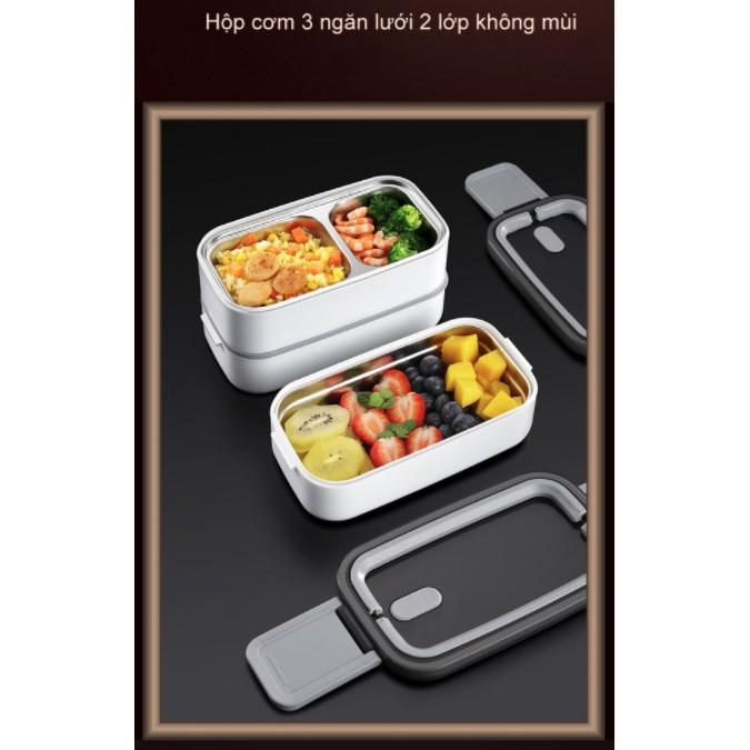 Hộp cơm inox để lò vi sóng