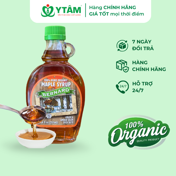 Siro cây phong pure organic BERNARD