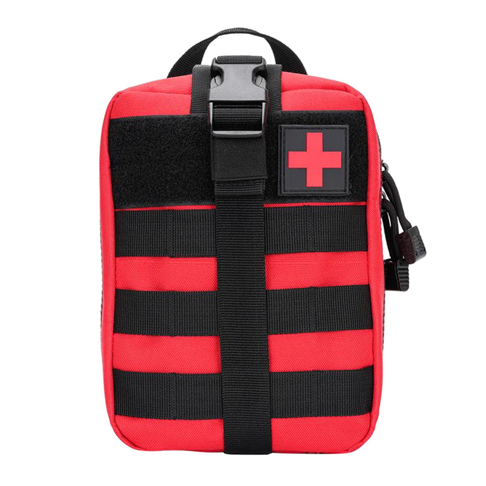 Tactical Bag First Aid Kit Outdoor Emergency Survival Pouch Red