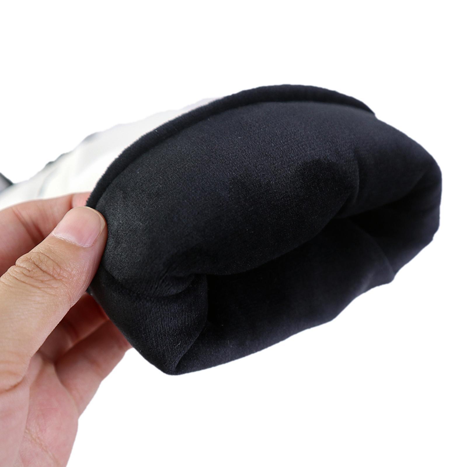 2xGolf Driver Head Cover PU Leather 400cc Woods Stylish Protector with No. Tag FW Black