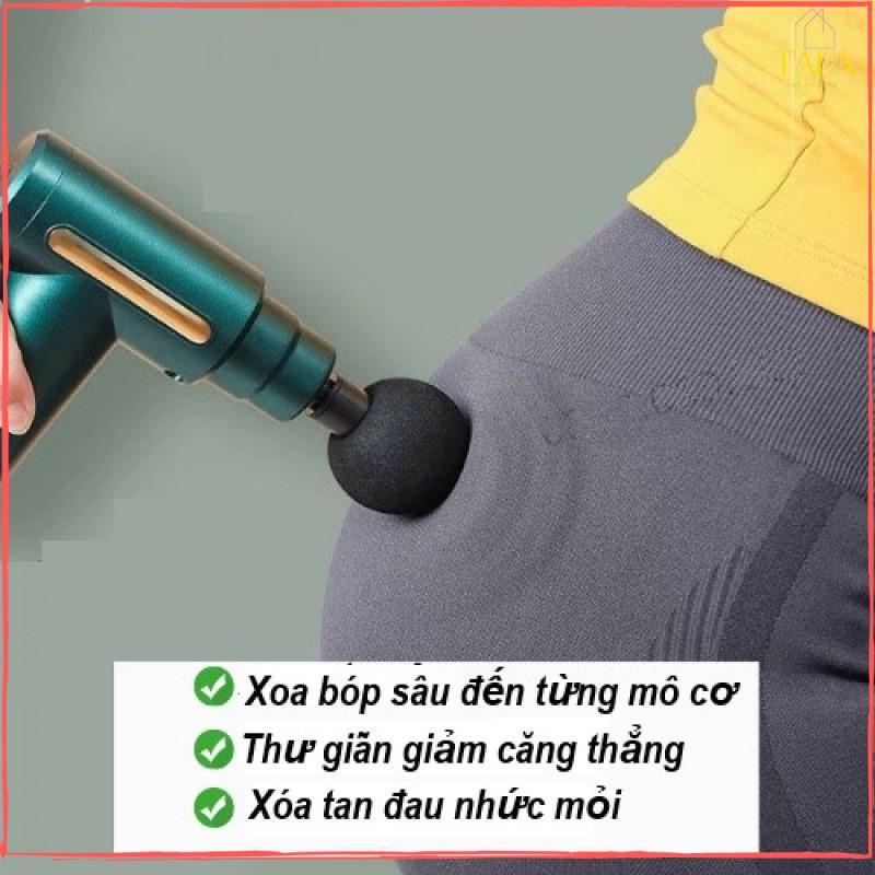 Máy Massage Mini 4 Đầu 6 Tốc Độ, Máy Massage Cầm Tay Sử Dụng Cho Cổ, Vai Gáy Toàn Thân Giúp Thư Giãn Hiệu Quả