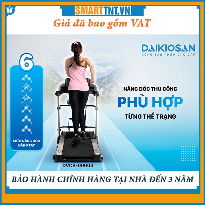 Máy chạy bộ đa năng chính hãng Daikiosan DVCB-00003 cao cấp