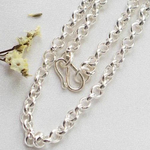 Dây chuyền bạc móc xích 2-5 tuổi