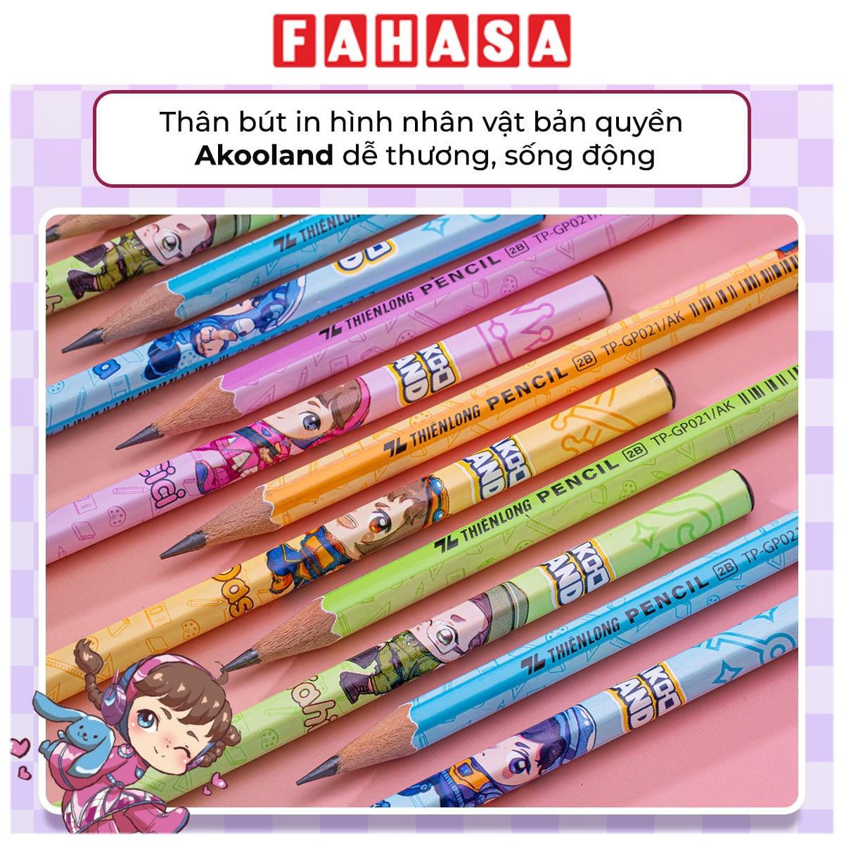 Bút Chì Gỗ 2B Nhân Vật Akooland - Thiên Long TP-GP021/AK - Cici
