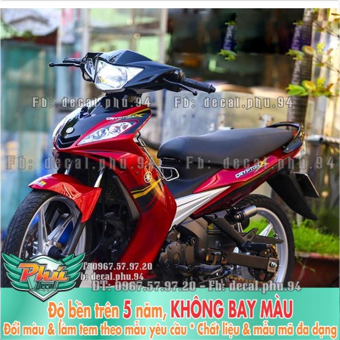 Tem rời EX 2006-2010 Crypton X đỏ đen (P)