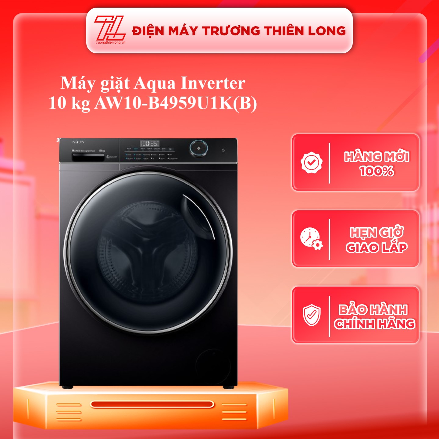 AW10-B4959U1K(B) - Máy giặt Aqua Inverter 10 kg AW10-B4959U1K(B) - Hàng Chính Hãng - Chỉ Giao Hồ Chí Minh