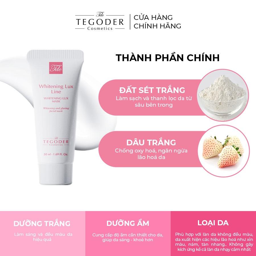 Mặt nạ dưỡng chất làm trắng thanh lọc da G-White Tegoder Whitening lux mask 50 ml mã 1098