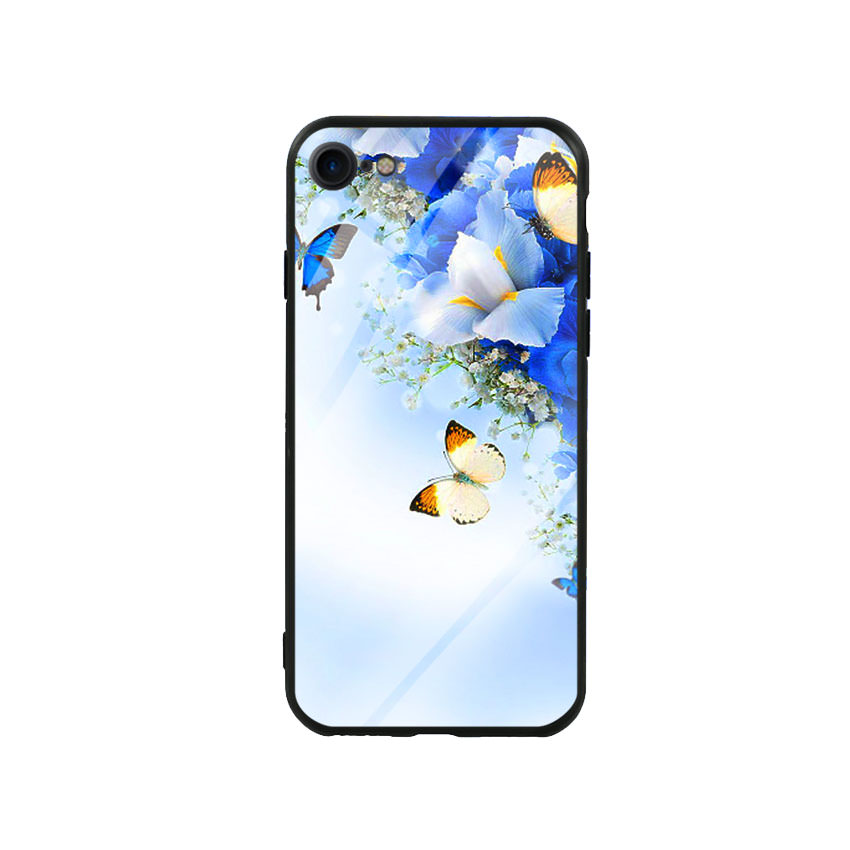 Ốp lưng kính cường lực cho điện thoại Iphone 7/8 - Butterfly 04