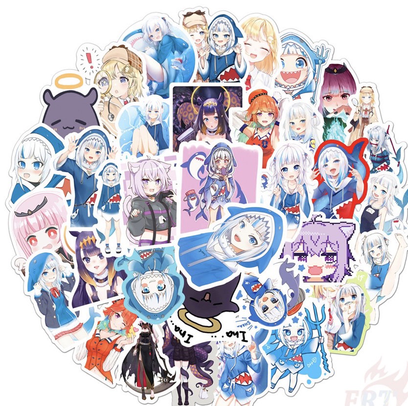 Set 60 Sticker Gawr Gura - Hololive