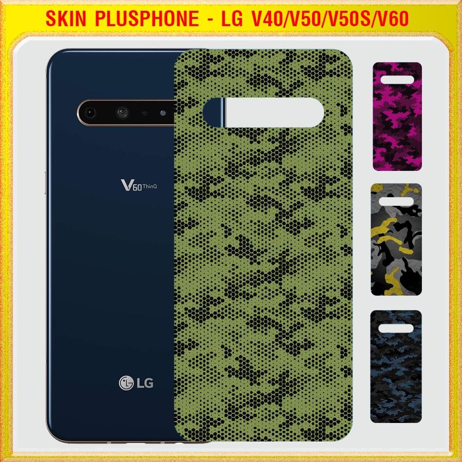 Dán Skin cho điện thoại LG V40, V50, V50s, V60 thinQ màu Matrix camo