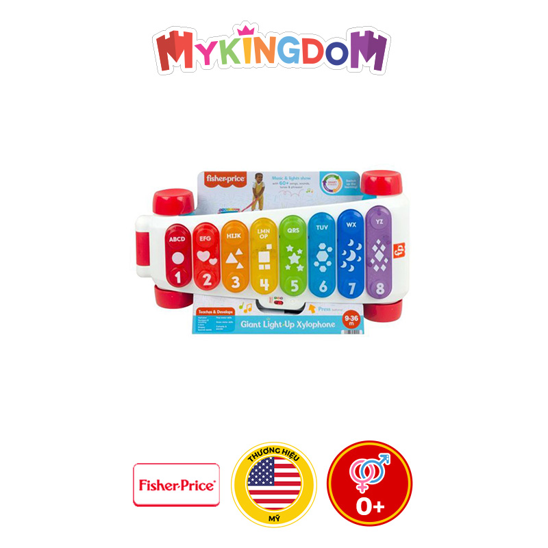 Đồ Chơi FISHER PRICE Đàn Xylophone Khổng Lồ Bàn Phím Phát Sáng HGM29