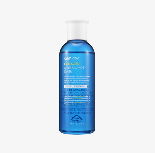 Nước hoa hồng collagen săn chắc da và chống lão hóa _ Farmstay Collagen Water Full Moist Toner 200ml