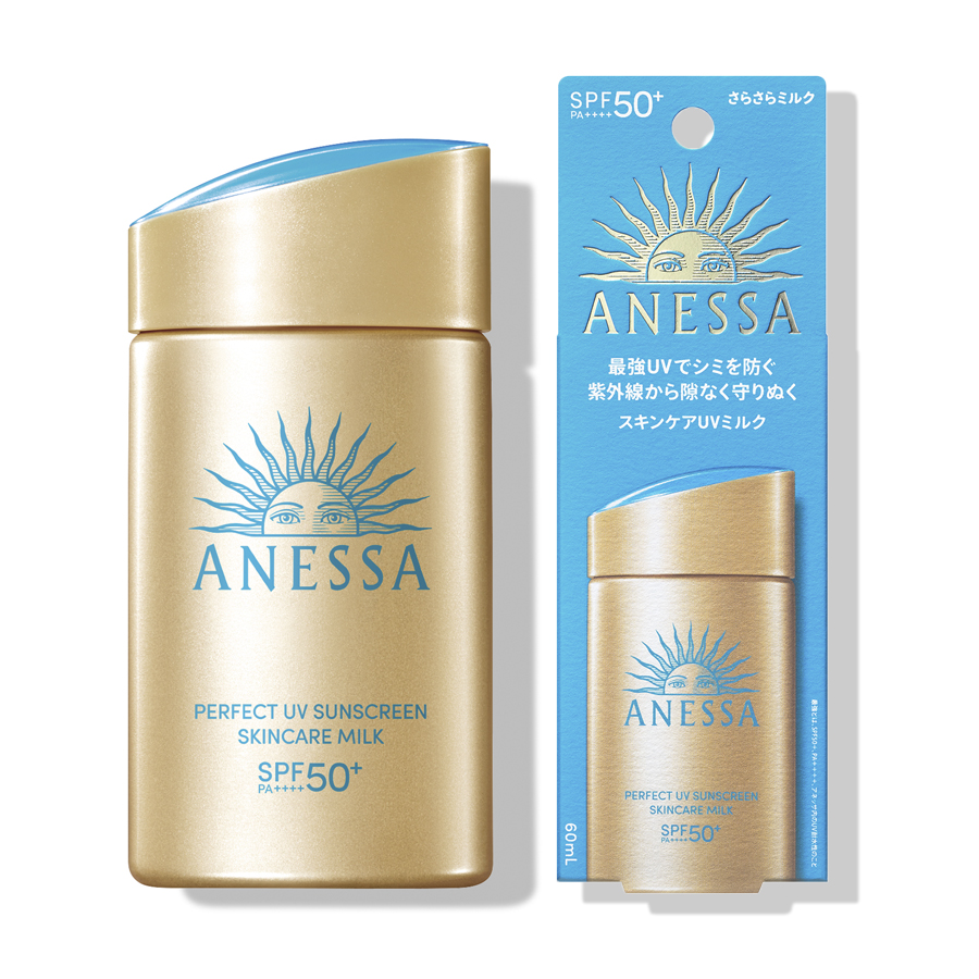 Sữa chống nắng dưỡng da Anessa Perfect UV Sunscreen Skincare Milk SPF50+ PA+++ 60mL (Da thiên dầu)