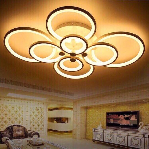 Đèn LED Mâm Ốp Trần MN007 , LED tô điểm Phòng Khách, Đèn ốp trần buồng nghỉ - 3 cơ chế Sáng DT