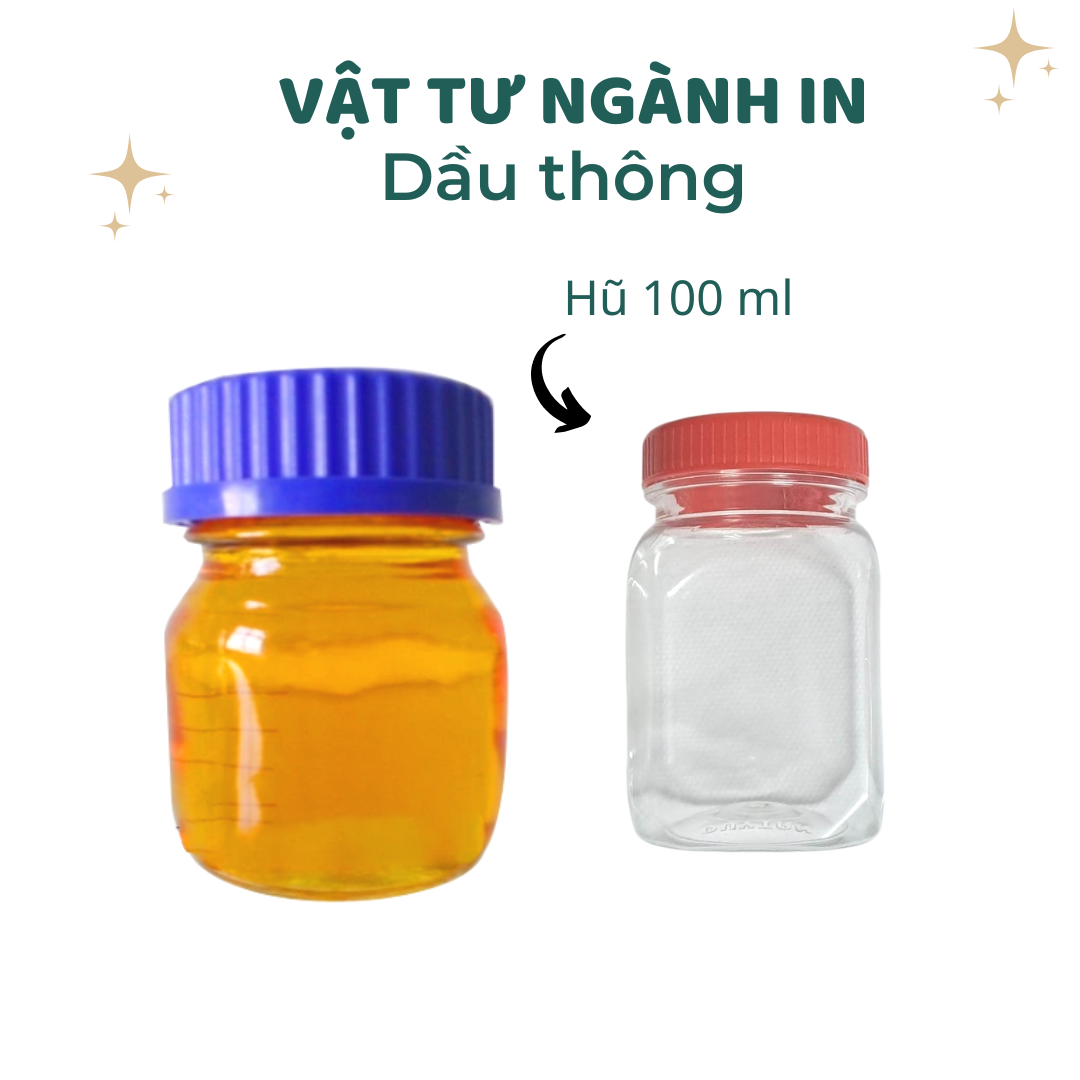 Dầu thông pha sơn dầu, rửa cọ, khử mùi và khử trùng