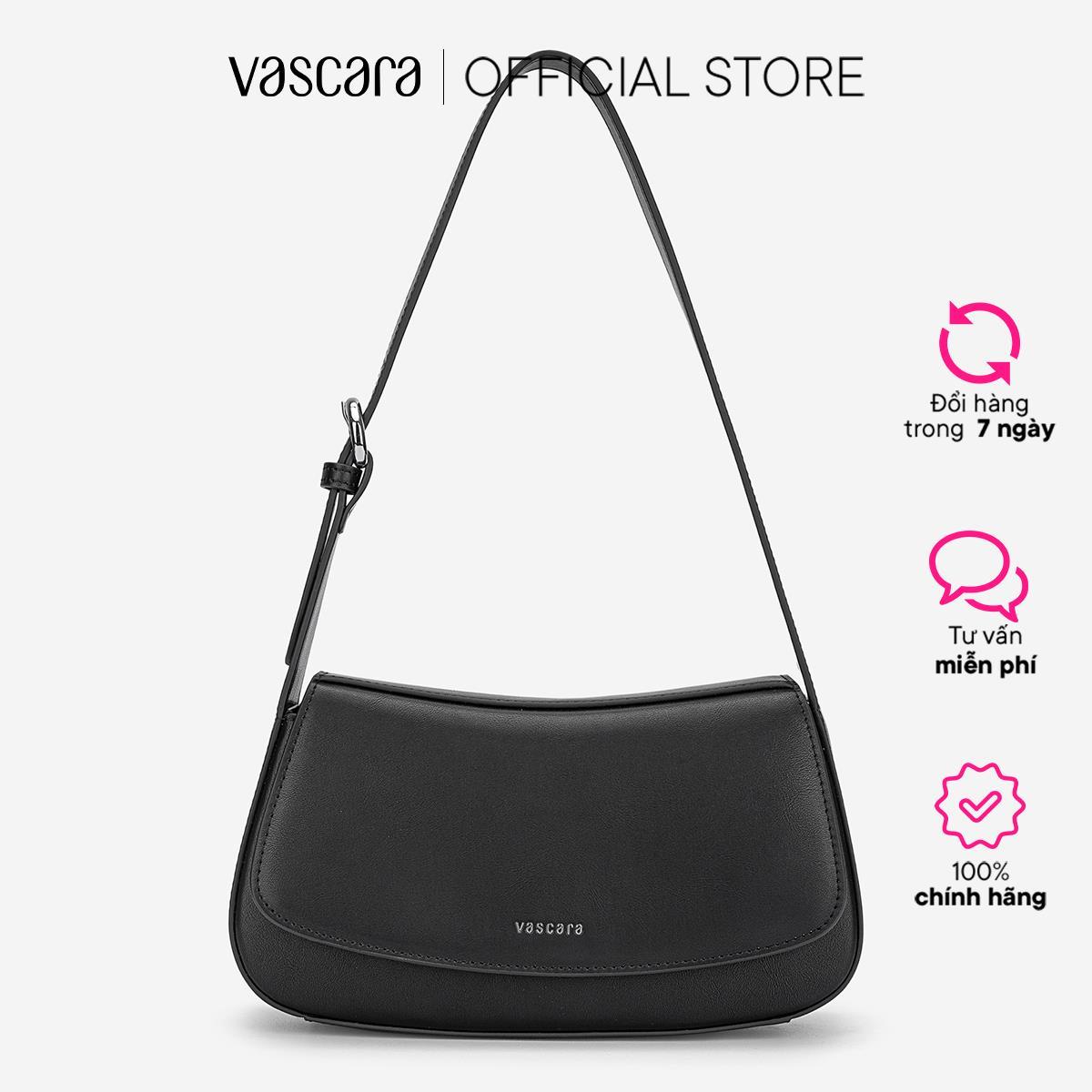 Vascara Túi Leather Kiểu Hobo Nắp Gập - SAT 0338