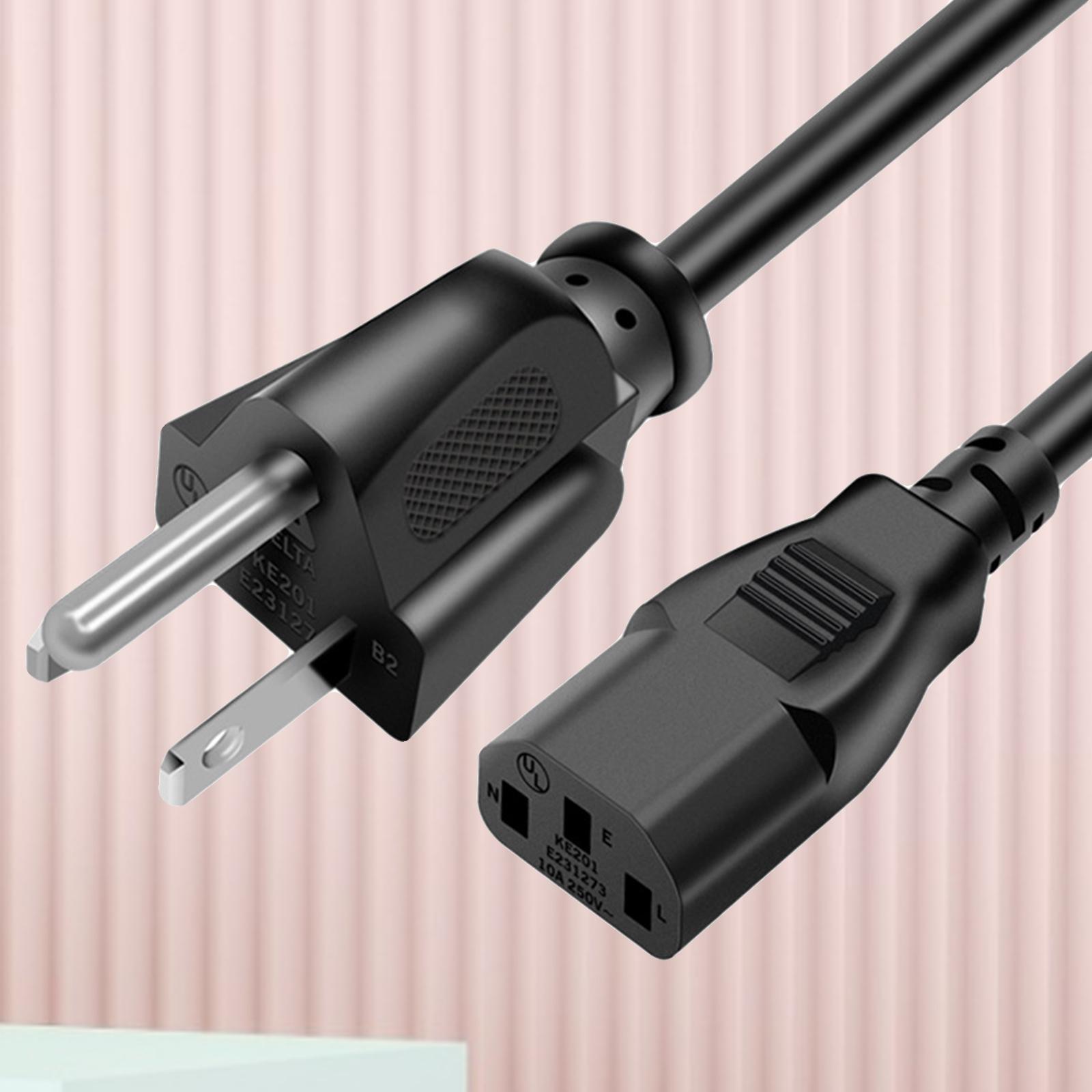 US Plug ,Power Line Power Cords, AC Power Supply Adapter Cord ,for Home Office Computers Monitors Camcorders