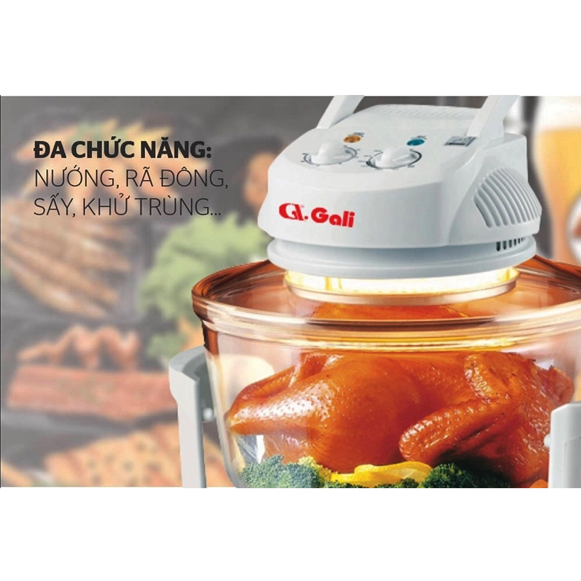 Lò nướng thủy tinh 12 lít Gali GL-1117A - Hàng chính hãng