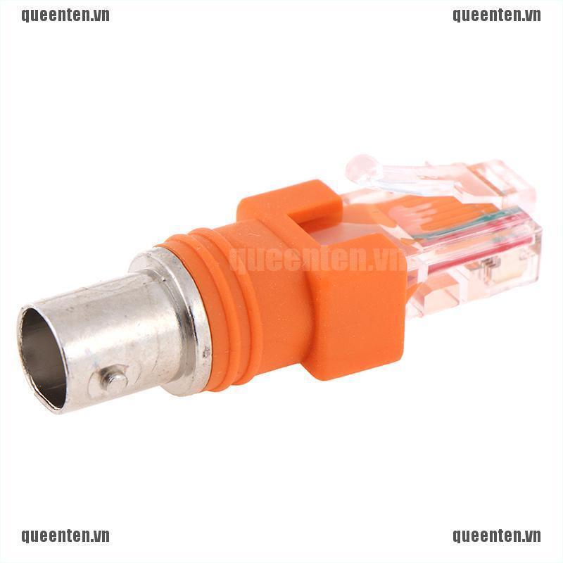 1pcs BNC Female to RJ45 Male Coaxial Coax Barrel Coupler Adapter QUVN