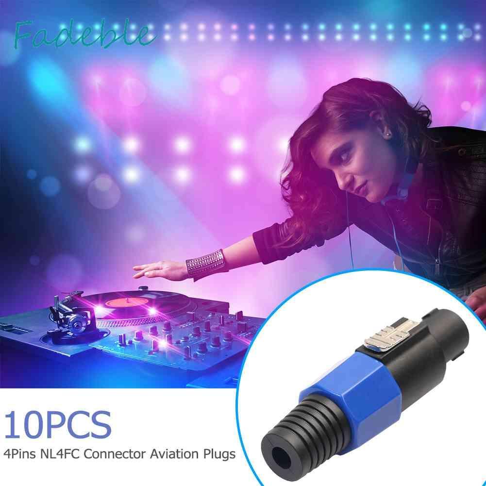 Set 10 Đầu Nối Dây Điện 4 Cực NL4FC 4Pin