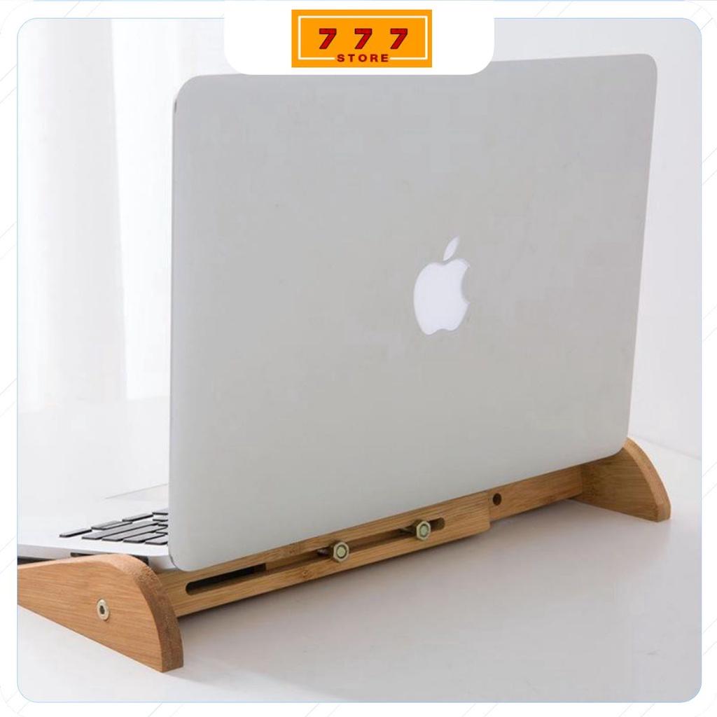 Kệ Tản Nhiệt Laptop Macbook Bằng Gỗ Có Thể Điều Chỉnh Độ Rộng Dành Cho Mọi Kích Cỡ