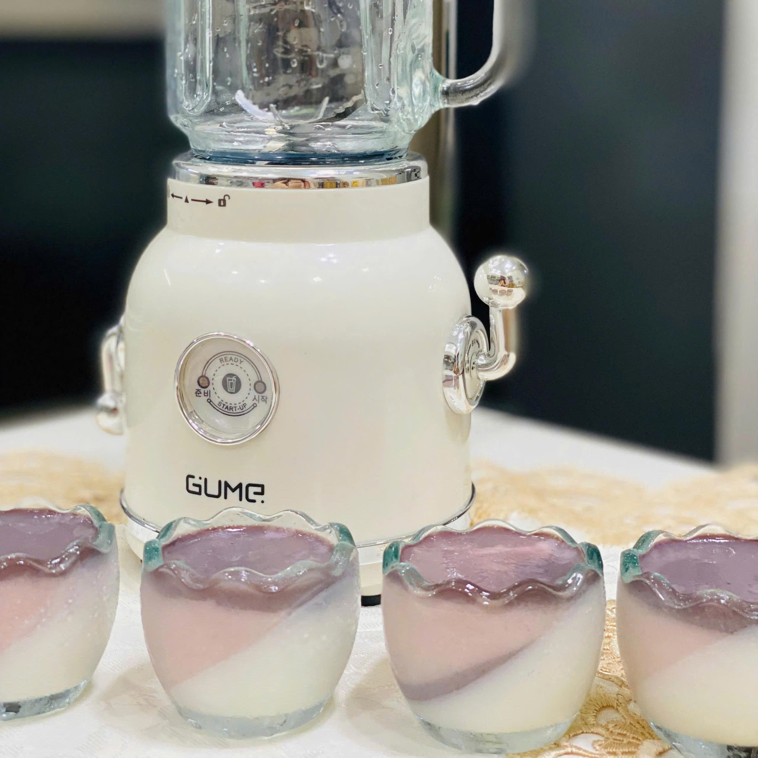 Máy xay sinh tố đa năng 2 cối 600ml Korea GMB-01 lưỡi dao 6 cánh - Hàng chính hãng