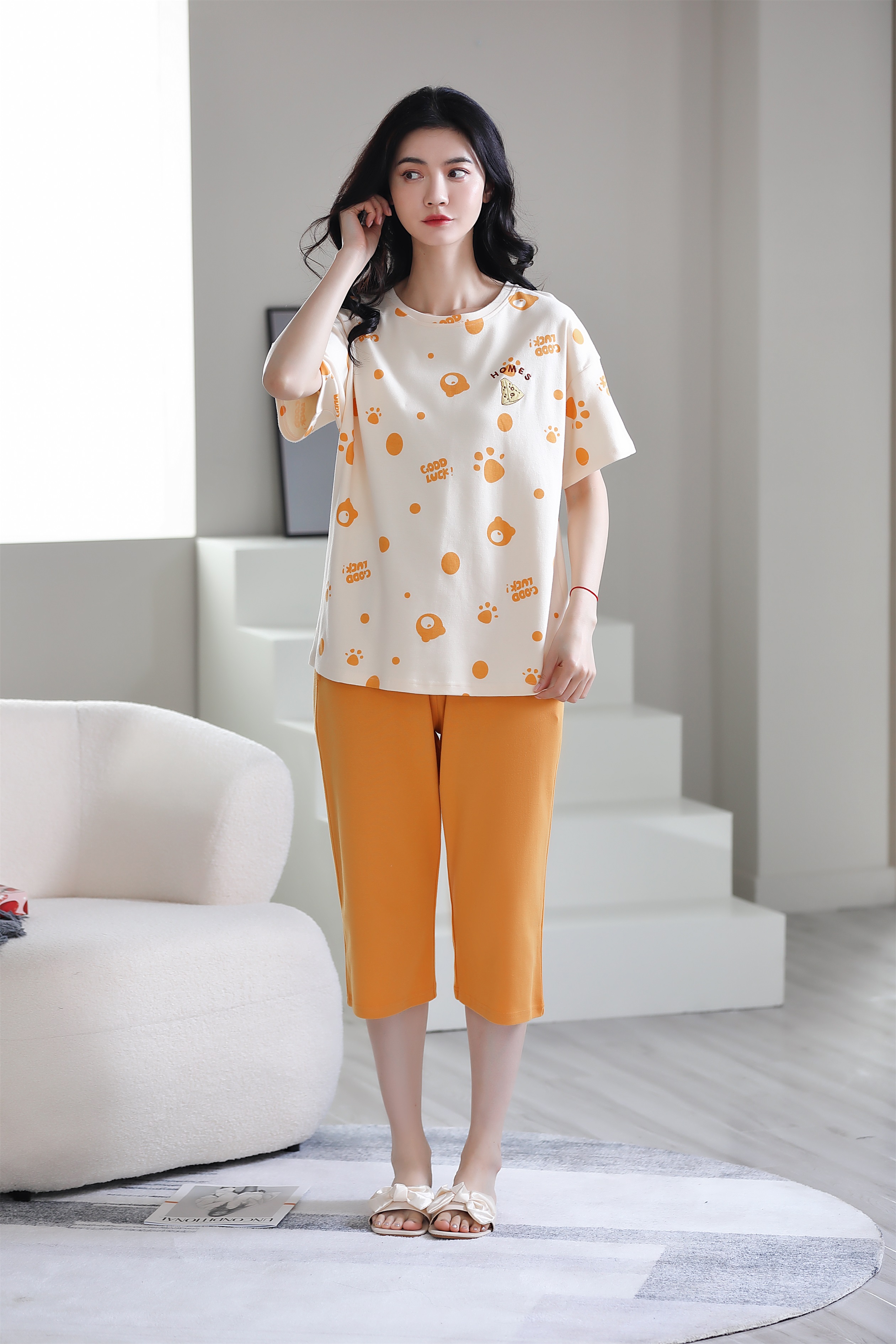 Quần áo mặc nhà cotton 5548