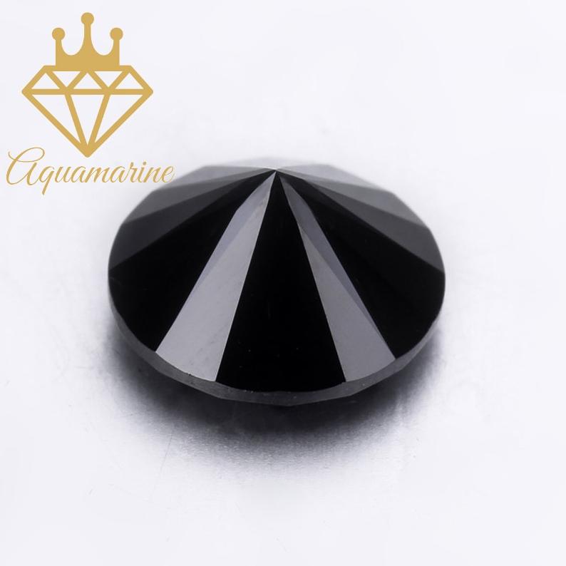 Kim cương nhân tạo Moissanite Round Black (4-7ly)