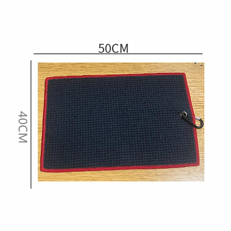 Tri-Fold Golf Khăn Microfiber Vải cao Duty Duty Carabiner Clip bốn tùy chọn màu sắc cho nam và nữ Color: Golf Spikes Pins