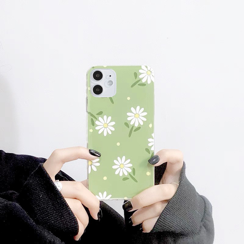 Ốp Lưng iPhone Viền Trong Hoa Cúc Dành Cho iPhone 6 / 6 Plus / 7 / 7 Plus / 8 / 8 Plus / X / Xs / Xs Max / 11 / 11 Pro / 11 Pro Max / 12 / 12 Pro / 12 Pro Max