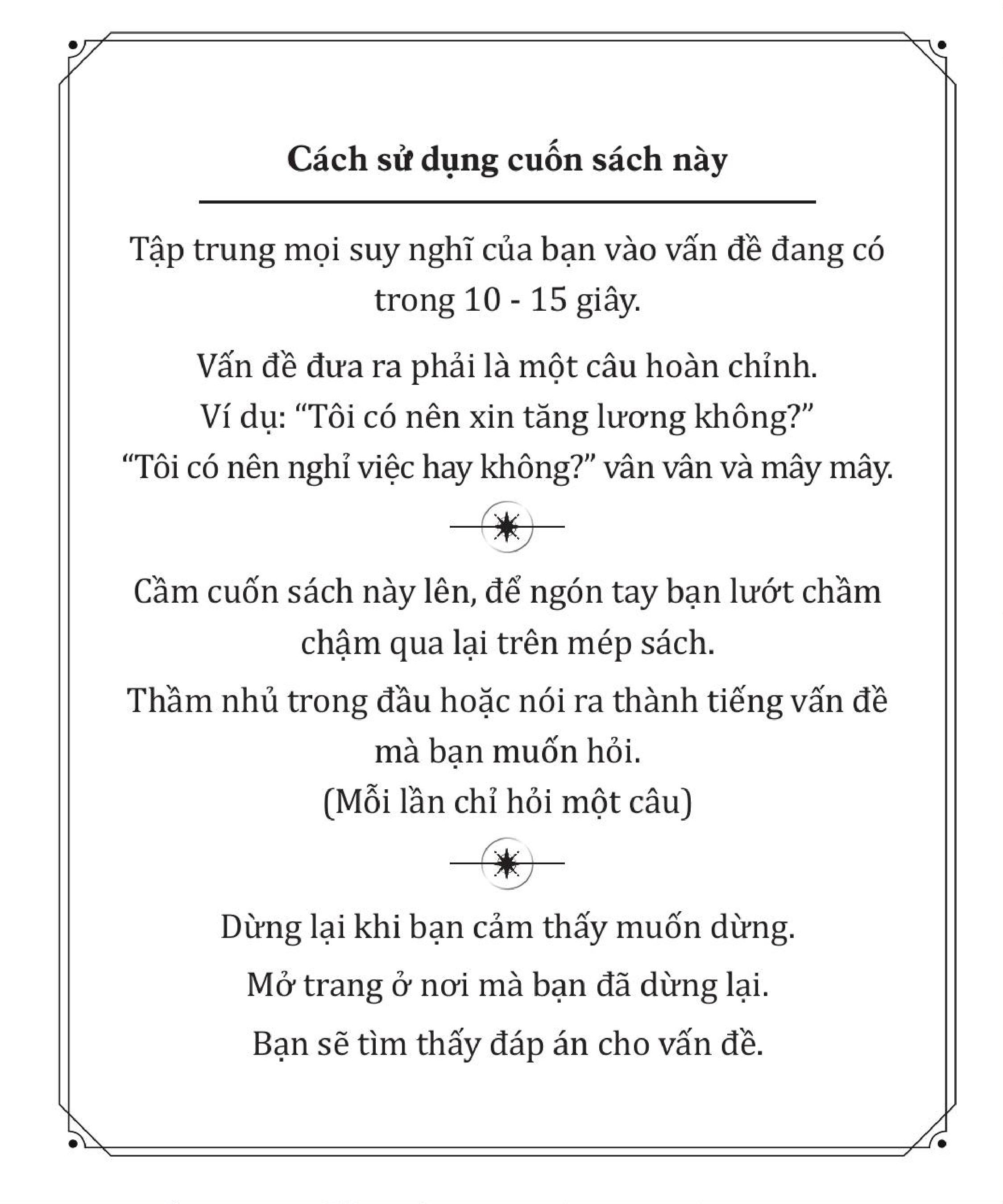 Sách - Úm Ba La Ra Quyết Định (The Book Of Answers)