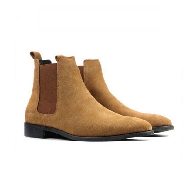 Giày Boot Nam DECEMBER Chelsea Boot Tobacco - Da Lộn