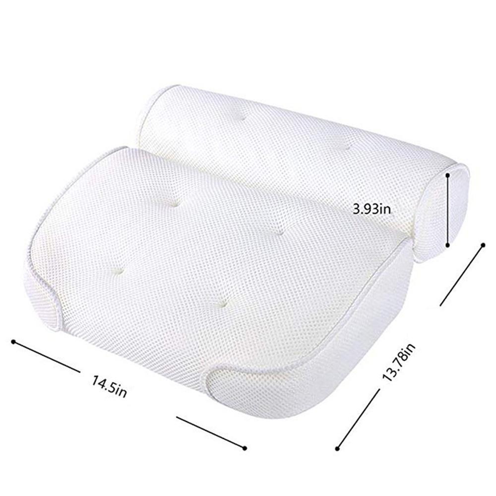 Gối tắm Bồn tắm có cốc hút chống trượt làm bằng chất liệu vải lưới